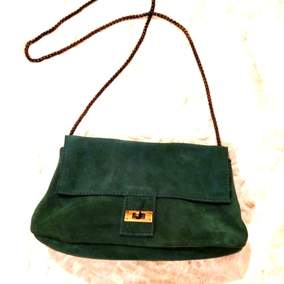 Free People Handbags - NWOT Free People Hunter Green Slouch Bag